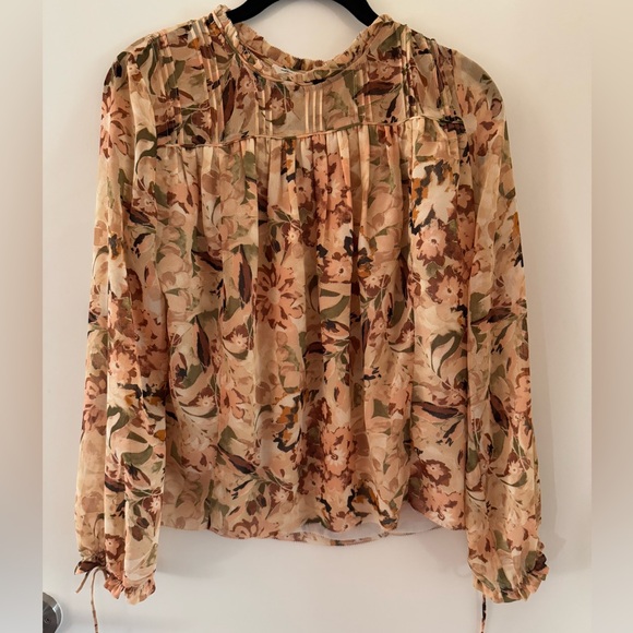 RARE Wilfred Aritzia Floral Blouse XXS/XS/S - Picture 2 of 5